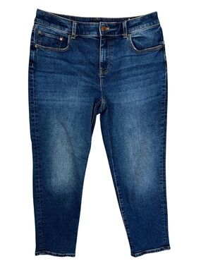 Talbots Jeans Womens 10 Petite Everyday Relaxed Blue Straight Leg Denim